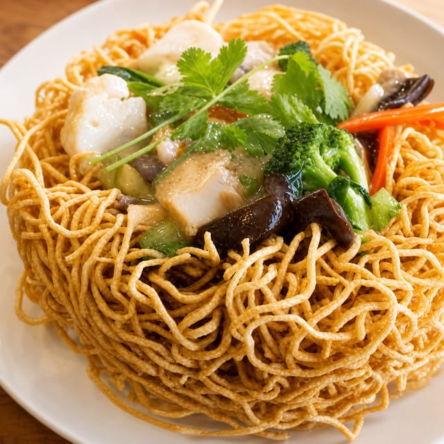 R9. Crispy Chow Mein.