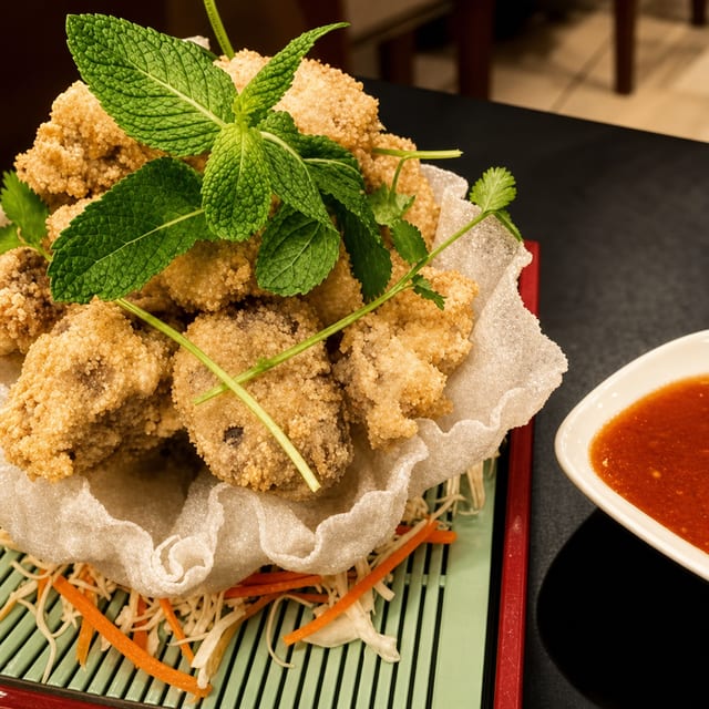 A10. Crispy Seasoning Oyster Mushroom.